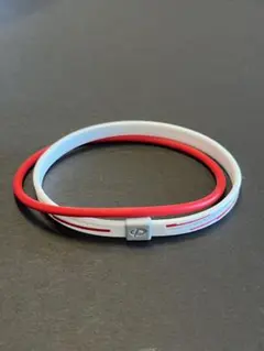 ファイテン RAKUWA アンクレット S ホワイト/レッド 23cm