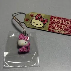 激レア⭐︎ご当地ハローキティ 根付ストラップ　大阪限定レオパード柄 豹柄