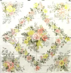 クリスチャンディオール　シルクスカーフ　ホワイト系　18712002