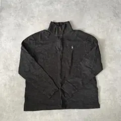 polo Ralph lauren ハーフジップセーター ダークグレー