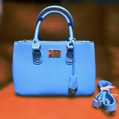 D.KELLY 水色　ハンドバック　ショルダーバック