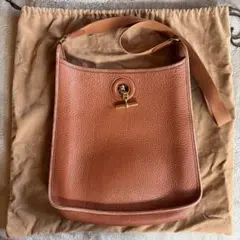 エルメス ヴェスパ TPM オールレザー 革 ブラウン ゴールド金具 □G刻印 エルメス ヴェスパ TPM オールレザー 革 ブラウン ゴールド金具 □G