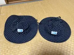 The North Face キッズ帽子 2点セット ネイビー