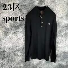 【美品✨】23区スポーツ 2WAYスニード 袖着脱可 ロゴワッペン 黒 M 美品✨】23区スポーツ 2WAYスニード 袖着脱可 ロゴワッペン 黒 M