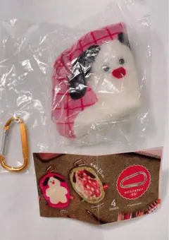 mojojojo カラビナ付き　ポーチ　犬　ピンク