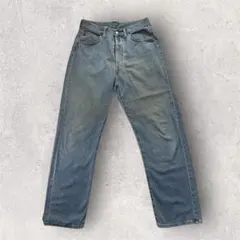 ライトブルー ワイド　ジーンズ 100%コットン　イタリア製　色落ち　y2k