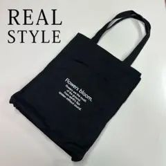 REAL STYLE レディーストートバッグ　推し活バッグ　ブラック