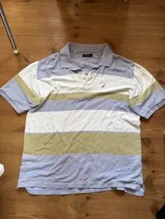 NAUTICA ボーダー ポロシャツ 半袖 メンズ