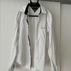 m.f.editorial ドット柄 長袖シャツ LL