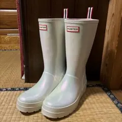 HUNTER 虹色 長靴 厚底