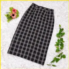 【NATURALBEAUTYBASIC】 タイトスカート （М） チェック柄