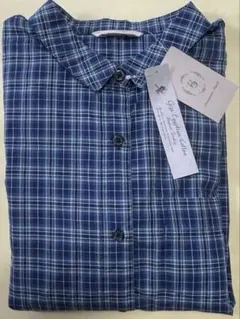 新品未使用 Samansa Mos2 ギザ綿チェックシャツ M