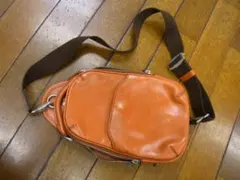 HERGOPOCH 06-ovl キャメル レザー ショルダーバッグ - メルカリ
