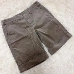 【美品❣️】HusHusH ハッシュアッシュ　コーデュロイ　ハーフパンツ　ブラウン