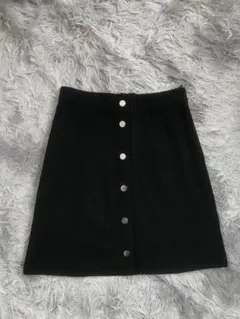 H&M 台形スカート ブラック 32(XS)