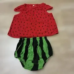 スイカデザイン ベビー服セット