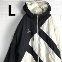 【90s】 OLD ADIDAS 万国旗 肉厚 ナイロン ダウンジャケット