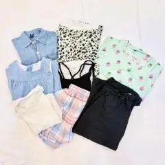 130 女子 9点 まとめ売り 夏物 GU GAP 半袖 ワンピース