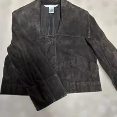 DIANEvonFURSTENBERGダークブラウン スエード ジャケット