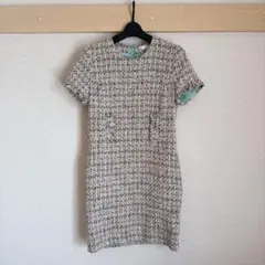 【希少】アンテプリマ　半袖ツイードワンピース　38