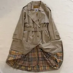 バーバリーズ　トレンチコート ノバチェック　ライナー付き　ロング丈　ベージュ