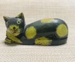 木製 猫の置物