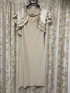 ボレロ付き パーティ/結婚式 膝丈ワンピース
