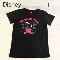 Disney 101匹わんちゃん　Tシャツ ブラック Lサイズ 半袖　レディース