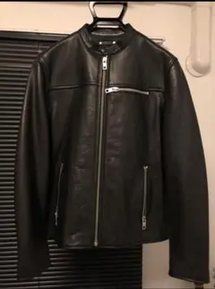 COACH 黒 レザージャケット シングルライダース 中古・古着通販】COACH (コーチ) COACH シングルライダース