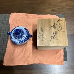 九谷焼　色釉瑞鳥型香炉　木田弘一作　共箱　送料込み0628 香合 寅 [ 木田弘之 ]