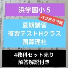 2026年最新】浜学園 復習テスト解答の人気アイテム - メルカリ