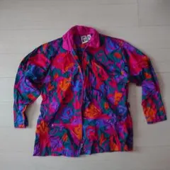 Nike elite 総柄 ナイロンジャケット 90s