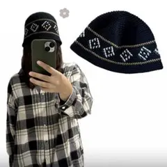 クラッシャーハット クロシェハット バケットハット ビーニー 男女兼用
