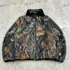 リアルツリー　フリース　トレンド　長袖　フリースジャケット　古着　ブラウン他　L