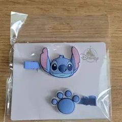 スティッチ ヘアクリップ 2個セット