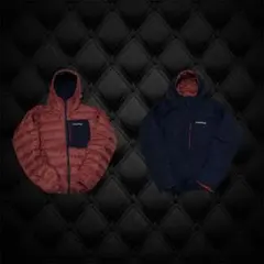 mont-bell hooded down parker reversible