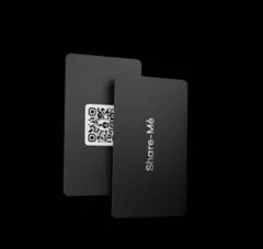Share-Me QRコード付きカード ブラック Premium ⑤
