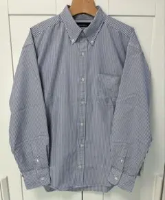 FINE BASIC オックスストレッチ ビッグ ボタンダウンシャツLサイズ