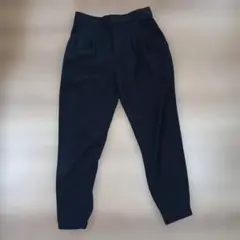 ユニクロ ドレープジョガーパンツ S 黒