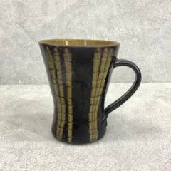 ⑩ 自由杯 布志名燒 紋樣陶器 民藝 馬克杯 啤酒杯