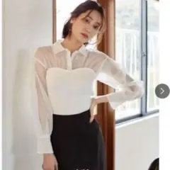 スナイデルSNIDEL ビスチェニットプルオーバー