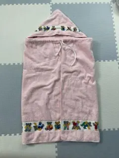 FEILER フード付きタオルポンチョ ピンク