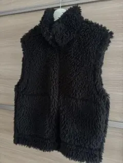 【最安値】GU ボアフリースジャケット/ボアベスト/ファーベスト