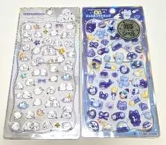 ストーンつき ジュエルプチドロップ プチドロップステッカー　2枚セット