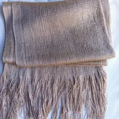 ゴールド メタリックフリンジストール