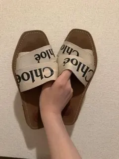 Chloe サンダル ロゴストラップ ベージュのサムネイル