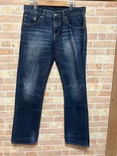 ダークブルー ストレートデニム