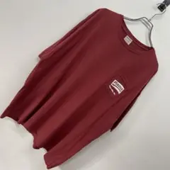 【COMFORTWASH】PERDUE ポケットTシャツ 3XL ボルドー