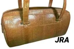 【JRA認定 】リザード革エキゾチックレザー ミニボストン　 ブラウン JRA認定 リザードエキゾチックレザー ミニボストン ブラウン 値下げOK