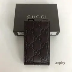 GUCCI グッチ インプリメ PVC ボルドー シガレットケース タバコ入れ